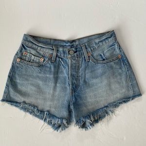 Levi’s 501 Denim Jean Cut Off Shorts - 26”